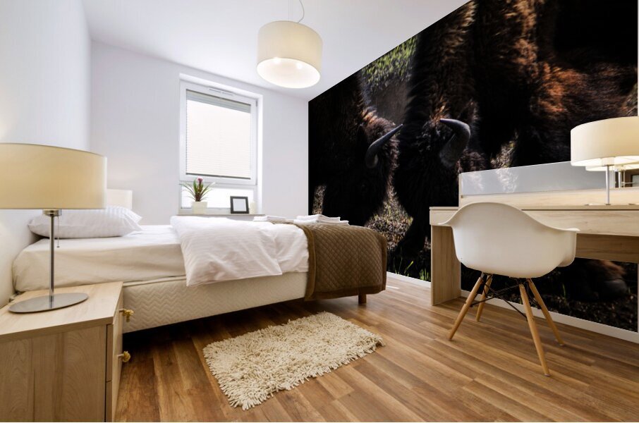 Butting Heads Mural print