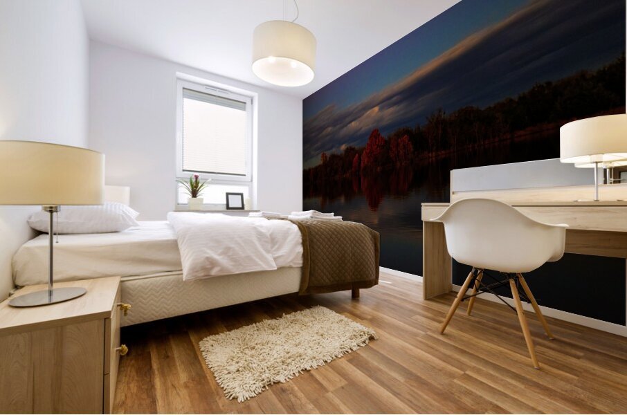 Fire Lake Mural print