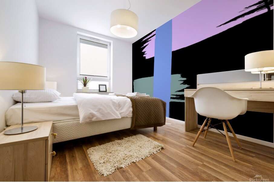 Flowing Spectrums: The Dance of Color  Mural print