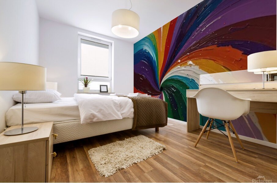 Abstract Art Palette: A Symphony of Vibrant Hues Mural print