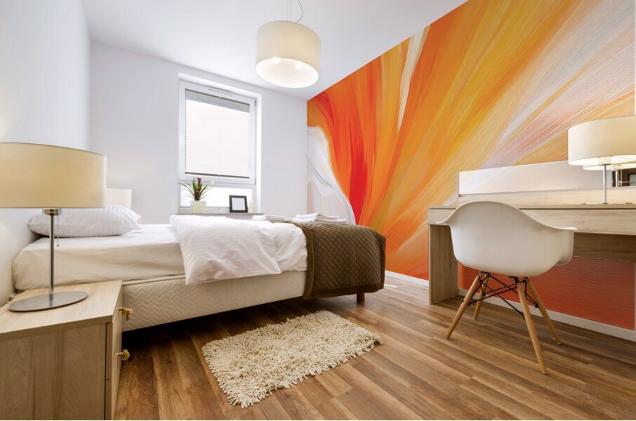 Orange Lily Mural print