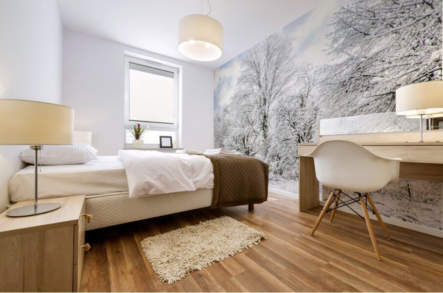 Wrapped in a Blanket of Ice Mural print