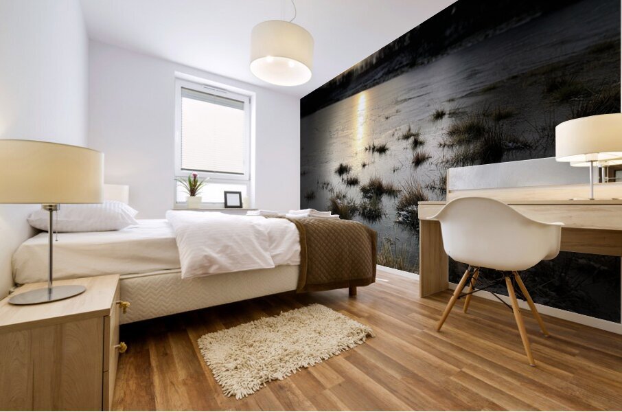 Winters Sun Light Kiss for the Scottish Highlands Mural print