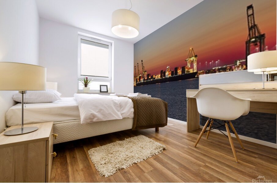 Vancouver docks Mural print