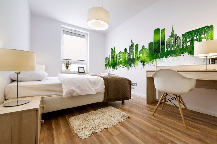 Rosario Argentina Cityscape Mural print