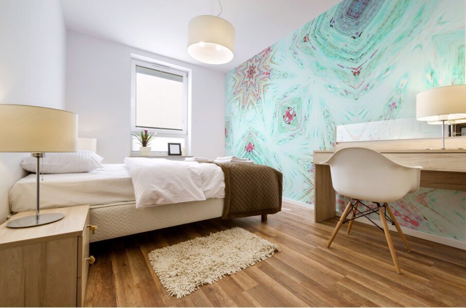 Abstract Geometric Pastel Pattern Mural print