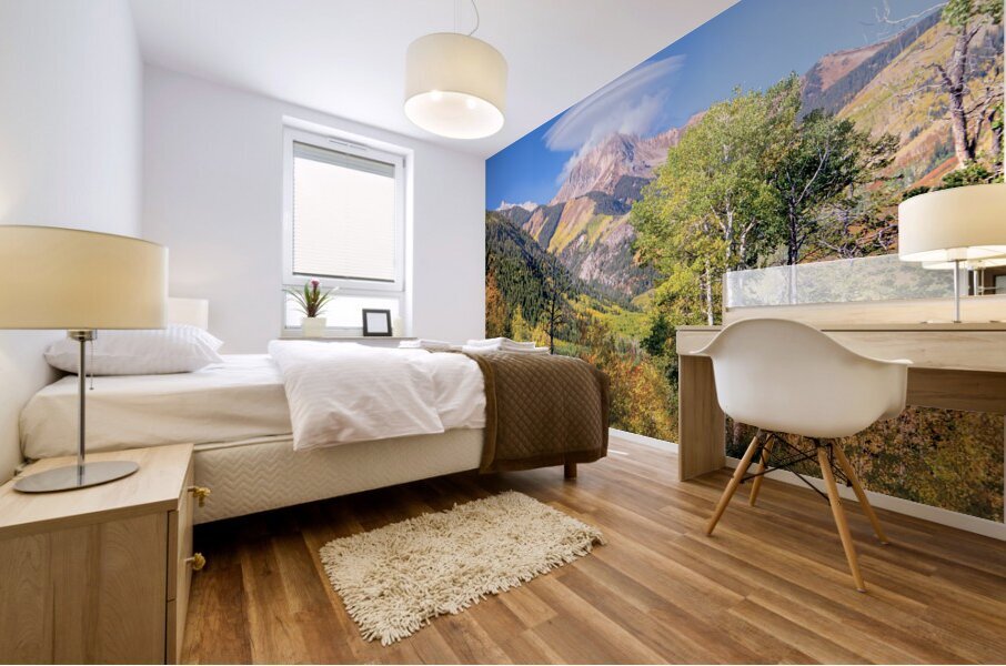 Snowmass Mountain Peak Lenticular Cloud Autumn Mural print