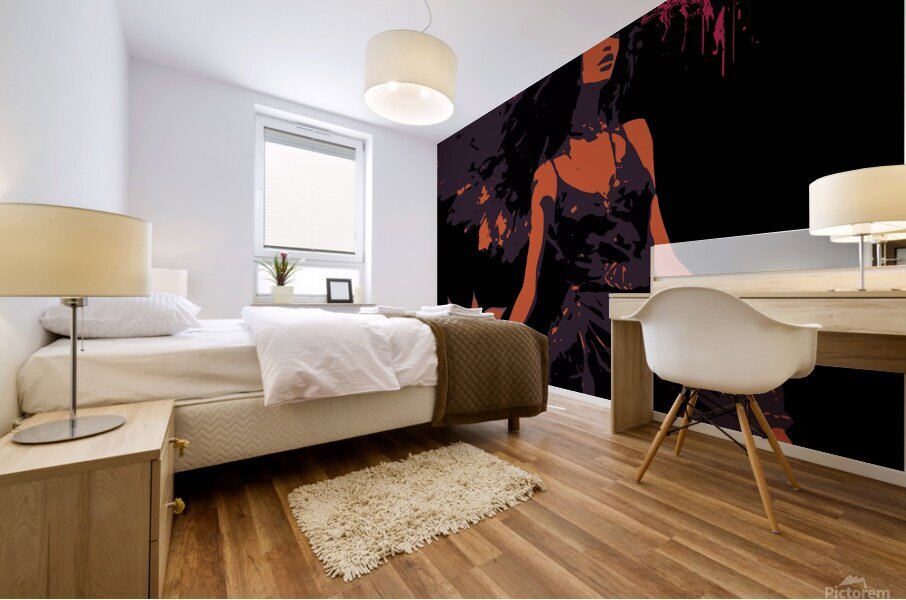 Flow top Woman in Dream Mural print