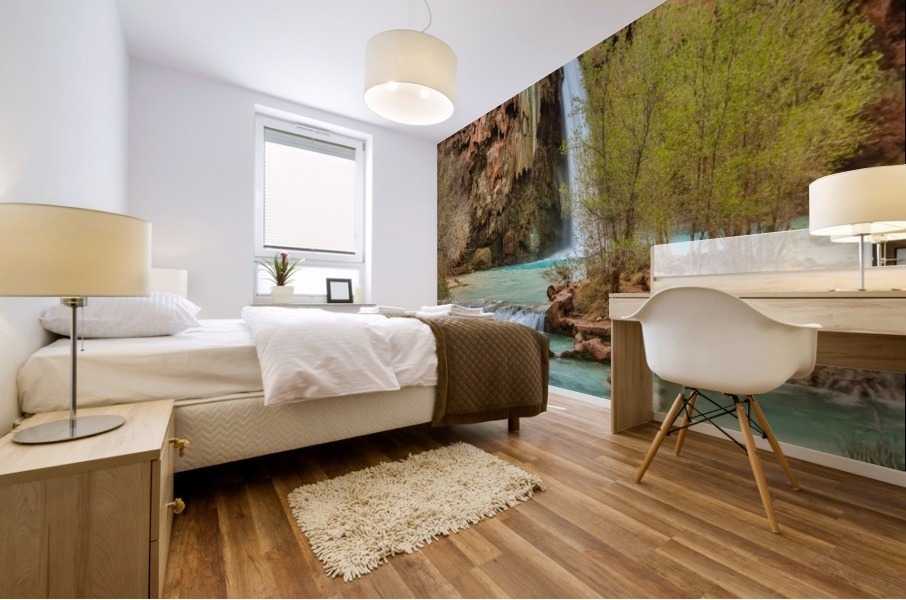 life is like a river Mural print