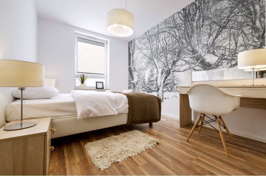 Some trees never give up Mural print