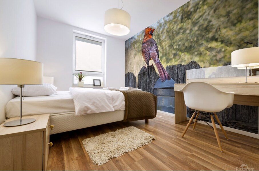 Cardinal Spring_Holt_RezN888 Mural print