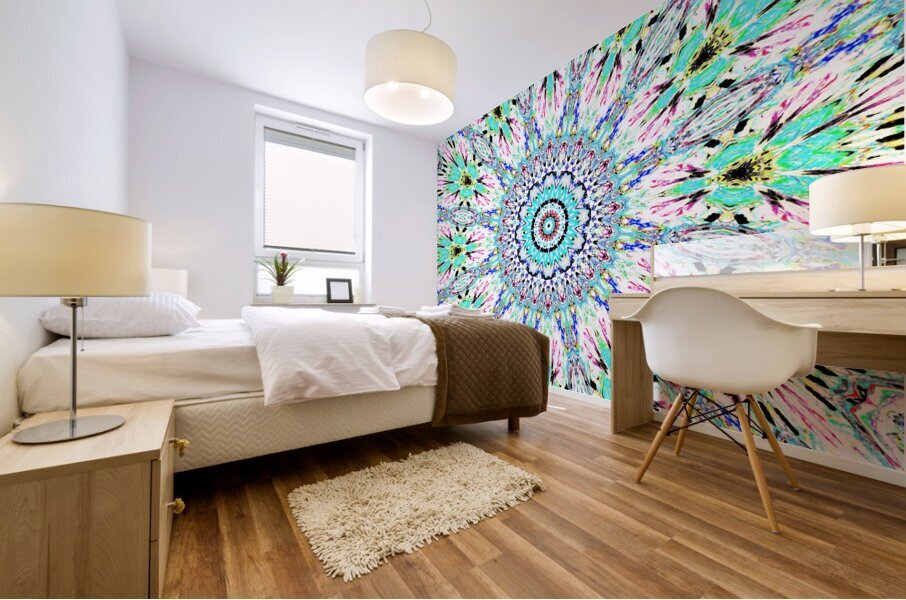Abstract Kaleidoscope Mandala Pattern Mural print