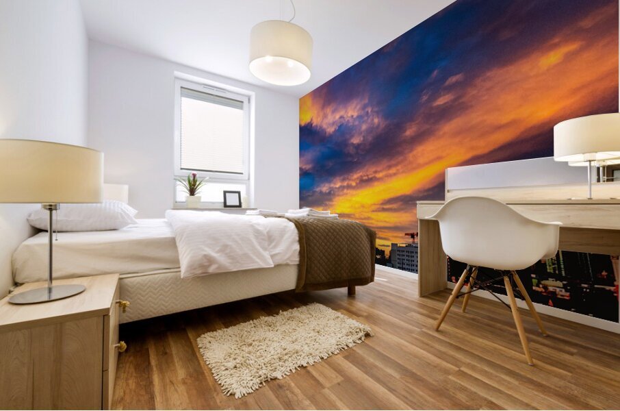 Denver at Dusk Mural print