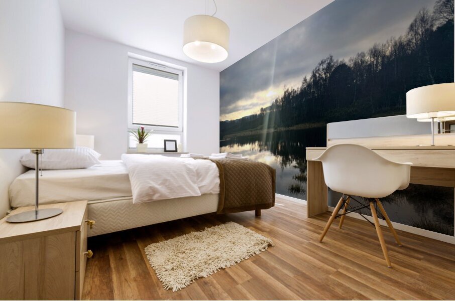 Scenes from the Trail- Suns Winter Reflections for the Scottish Highlands Mural print