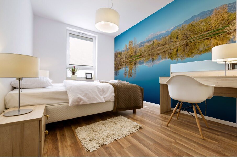 Autumn Colorado Twin Peaks Golden Ponds Reflections Mural print