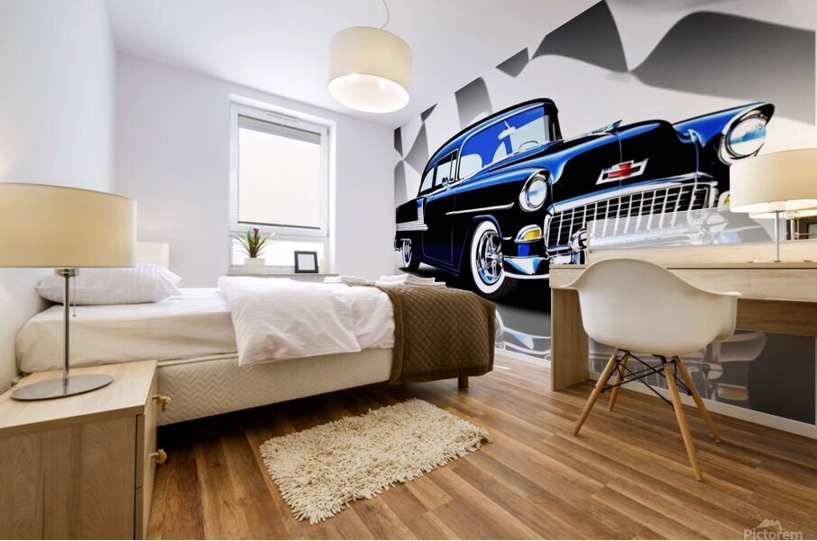 Classic 55 Chevy Mural print