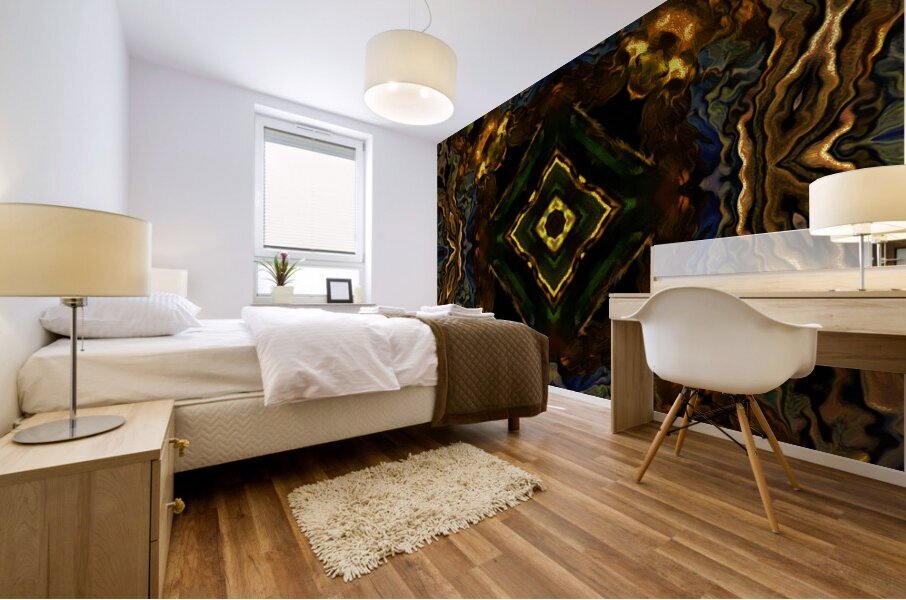 Abstract Swirl Kaleidoscope Flow  Mural print