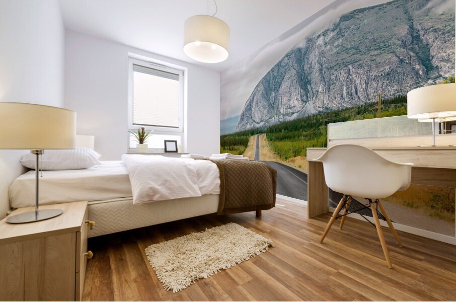 Road & Mountain Mural print