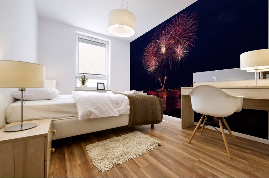 Fireworks Chicago Mural print