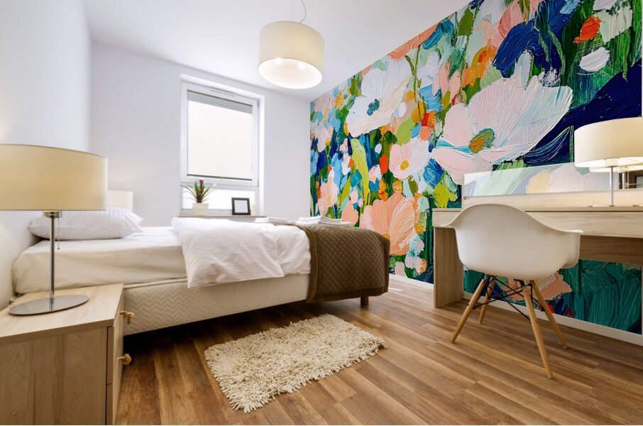 Tall Poppies Meadow Mural print