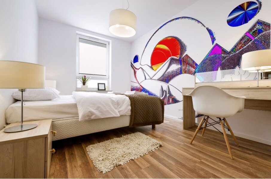 Mountain time. Mural print