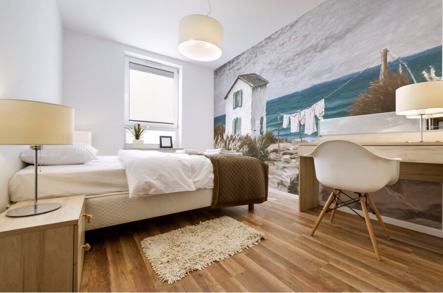 MONDAYS ARE WASHDAYS Mural print