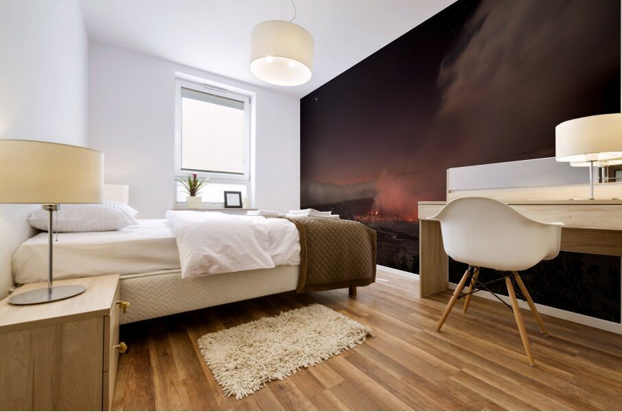 Simmering Pele Mural print