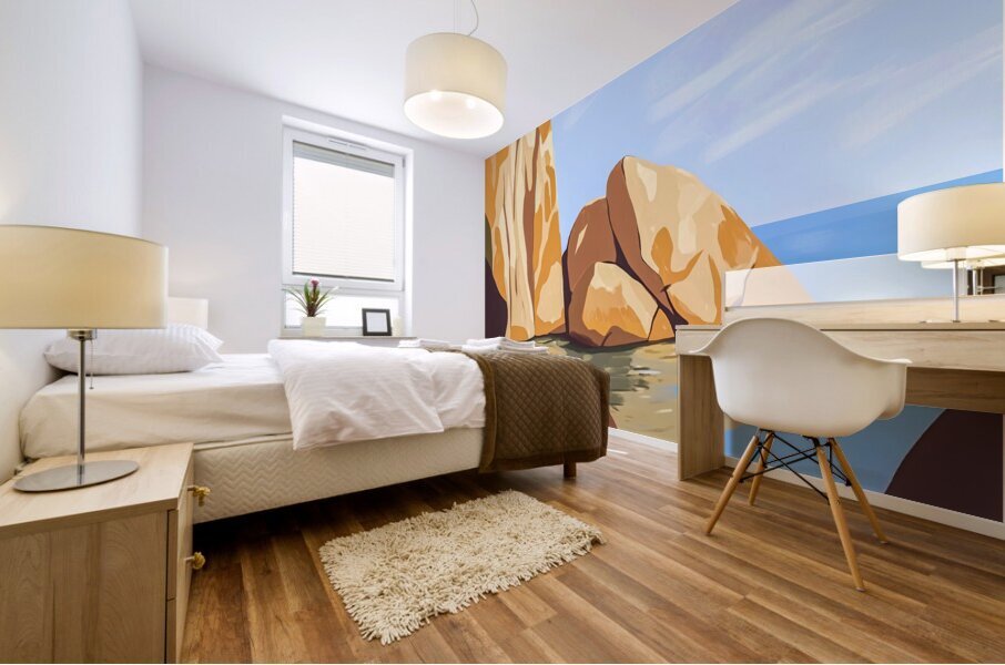Rocky Cove Mural print
