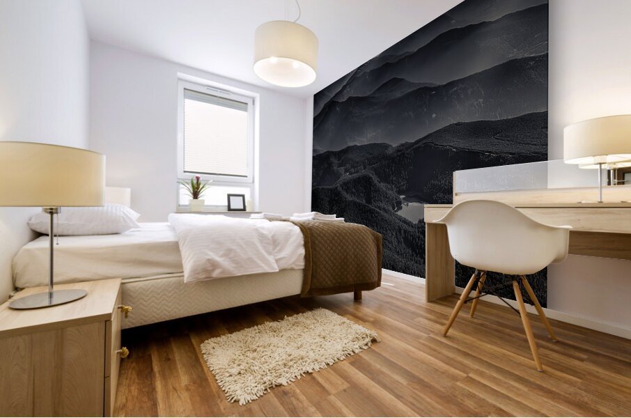 Layers From Above Mural print