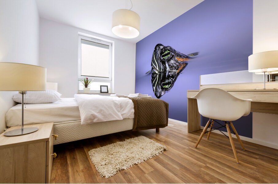 Taking a Deep Breath Mural print