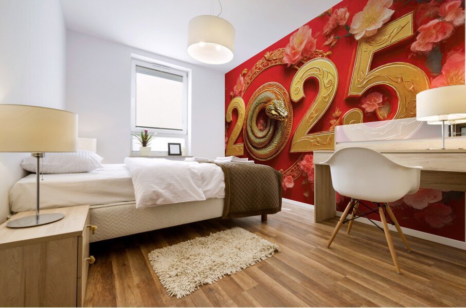 Happy Chinese New Year  Mural print