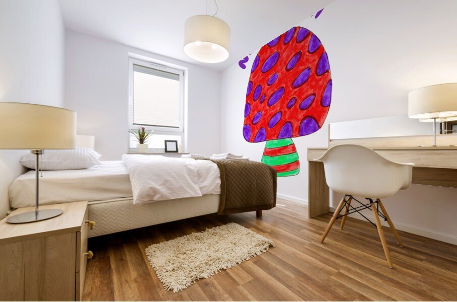 No Mus room Coloured Text Version Mural print