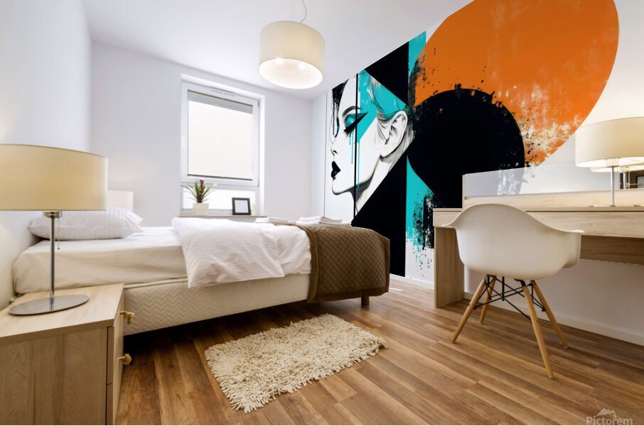 Abstract Woman Mural print