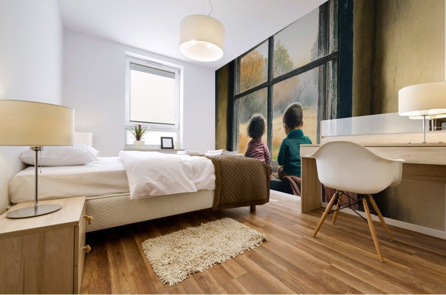 TV Of Yesteryear Mural print