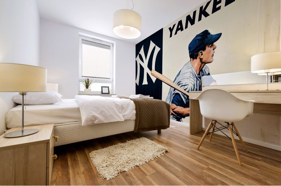 1956 New York Yankees Remix Art Mural print