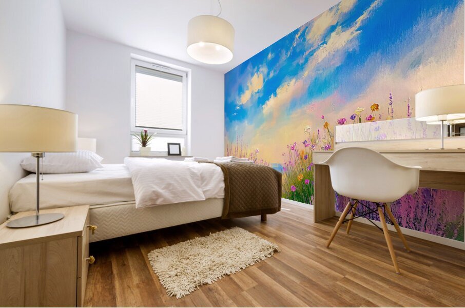 Fresh Air and Purple Heather Mural print