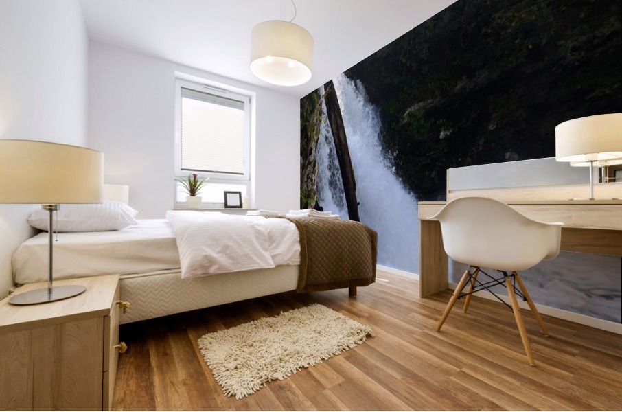 Rushing Waterfall Mural print