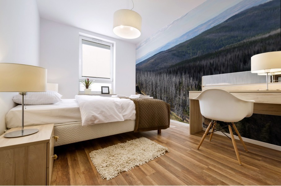 Burned Forest Mural print