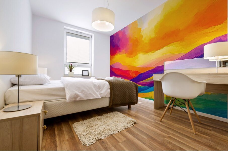 Peace in the Valley Mural print