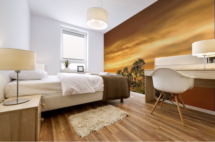 FireGold Mural print
