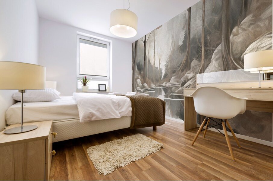 Early Morning Mist  Mural print