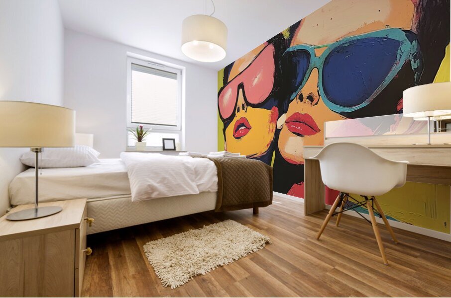 Chromatic Gaze Y2K 9H3N 48 Mural print