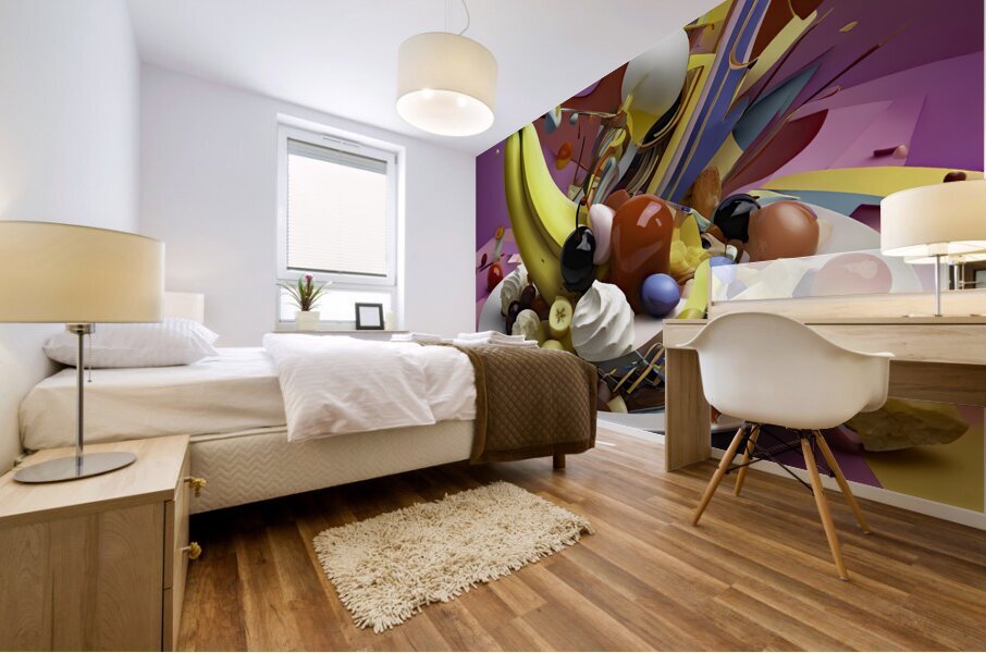 BANANAS GONE WILD 2 Mural print