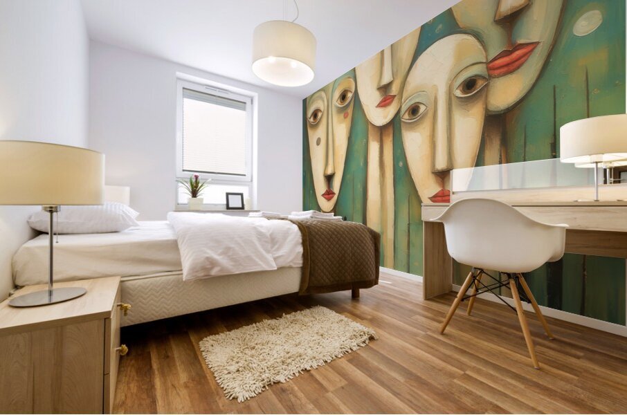 No Hair Saves So Much Time Mural print