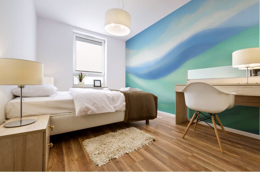 Rolling Hills and the Sky Mural print