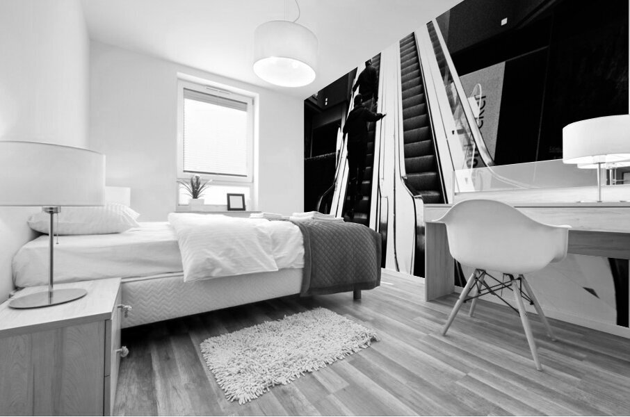   Eveyday Lifes Moments- The Escalator                                                                                       Mural print