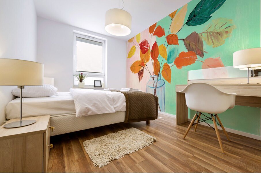 Leaf Arrangement Mural print