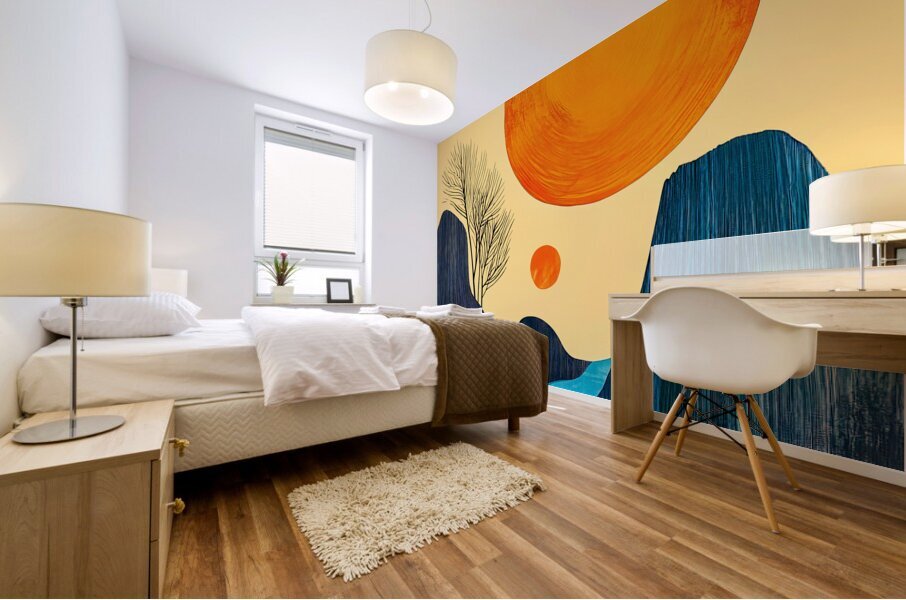 Undulating Mural print