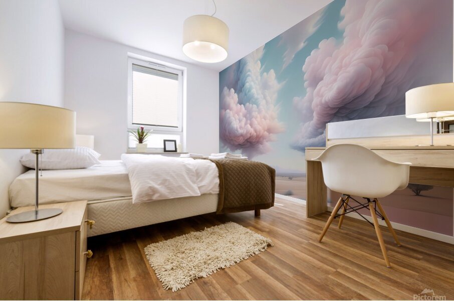 Serene Cloudscape - Dreamy Landscape Art Mural print
