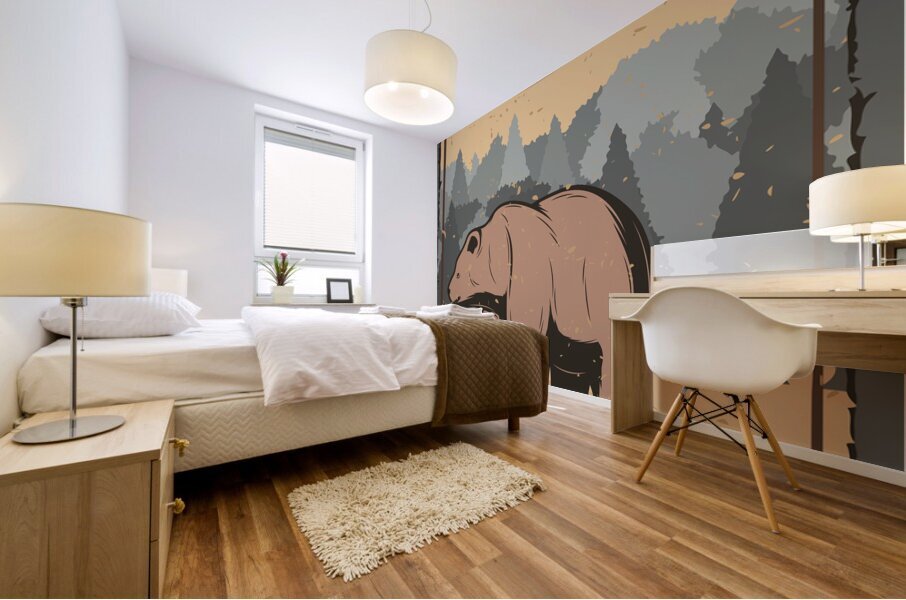 Hunting club. b Mural print